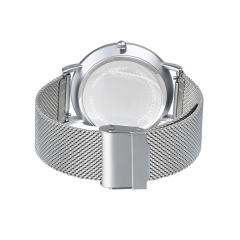 Relógio de pulso de função de prata para homens para o dia de Natal