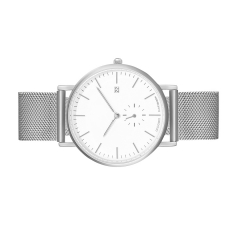 Relógio de pulso de função de prata para homens para o dia de Natal