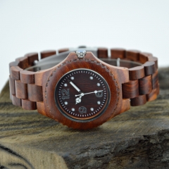Custom logo relógios de pulso de madeira