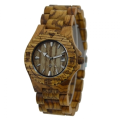 Relógio de madeira original de luxo de alta qualidade do OEM OEM