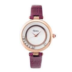 Relógio Quartz impermeável à prova de luxo com diamantes bonitos para senhora