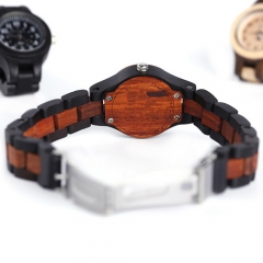 Relógio de pulso de quartzo de madeira de qualidade superior personalizado
