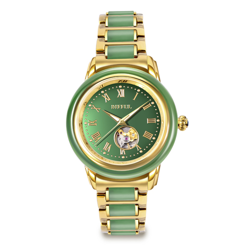 OEM retail luxury gift China tradicional Hetian jade watch