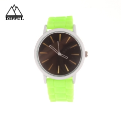 material de silicone de caixa de liga mais cores relógio pulseira de alta qualidade relógio de venda quente