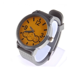 Relógio de caixa de liga relógio de silicone Relógio de pulseira Grande mostrador de alta qualidade relógio de venda quente